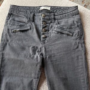 Free People High Rise Charcoal Jeans
